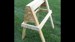 HOMEMADE SAWHORSE  Very Strong [upl. by Octavian]