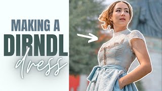 MAKING A DIRNDL for OKTOBERFEST  THISISKACHI DIY [upl. by Brandt947]