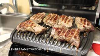 Tfal OptiGrill Review  Cooking Steak Sablefish and Pork  Gastroforkca [upl. by Elidad]