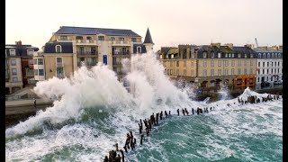 Grandesmarées saintmalo octobre 2024 [upl. by Ayikaz]