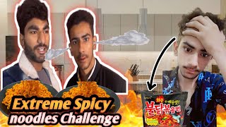 Spicy noodles eating challengeTabiyat kharab hogayi MeriChallenge videoFaizan ilyas new channel [upl. by Arakahs356]