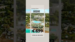 video Rotterdam Airport Turkije Side Turquoise hotel Corendon reisstudio Travel Slide [upl. by Chloe822]