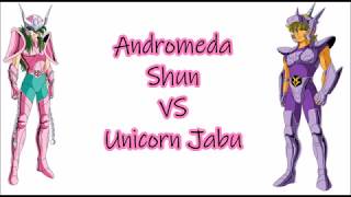 Cavalieri dello zodiaco  Saint Seiya 1vs1  Andromeda Shun VS Unicorn Jabu  ITA [upl. by Brittany]