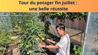 Tour du potager fin juillet  une belle réussite [upl. by Cr589]