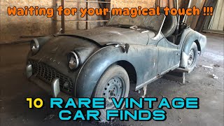 10 Rare Vintage Car Finds on Craigslist  Classic Cars for Restoration For Sale by Owner [upl. by Piggy]