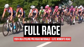 FULL RACE USA Cycling Pro Road Nationals 2024 Elite Womens Road Race [upl. by Ecirtam]