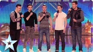 Collabro sing Les Misérables  Stars  Britains Got Talent 2014 [upl. by Elboa]