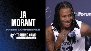 Ja Morant  Memphis Grizzlies 2024 Media Day [upl. by Innep]