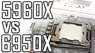 5960x vs 6950x haswelle vs broadwelle Standard ClockOverclocked [upl. by Nhguaved]