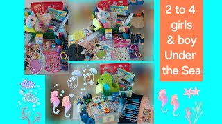 Operation Christmas Child  Under the Sea 2 to 4 girls amp boy unboxings [upl. by Namyl797]