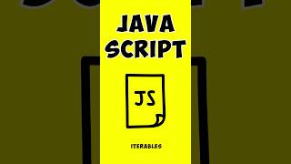 JavaScript Iterables Basics in 1 Minute [upl. by Orsay488]