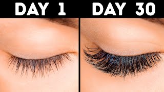 11 Quick Ways to Grow Long Eyelashes in 30 Days [upl. by Eelirak754]