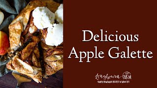 Simple and Delicious Apple Galette Recipe shorts [upl. by Rora]