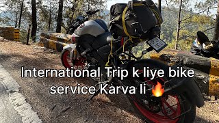 International Trip k liye bike service karva li🔥 youtube trendingvideo dailyvlog viralvideo [upl. by Ambrosane917]