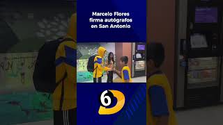 Marcelo Flores firma autógrafos en San Antonio en ClasicoRegio [upl. by Aeslehc]