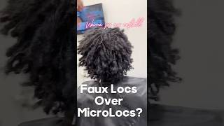 Install FAUX LOCS over 400 MICROLOCS locs fauxlocs microlocs loctransformationshorts hair [upl. by Allenad]