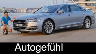 Audi A8 documentary  FULL REVIEW A8L 55 TFSI 30 allnew 2018 neu  Autogefühl [upl. by Olivero473]