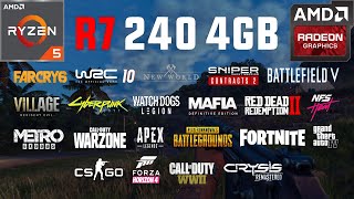 R7 240 4GB Test in 25 Games in 2021 [upl. by Krystal]