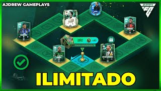 RECOMPENSAS INFINITAS EN COMODINES DE INVIERNO EN FC MOBILE  AJDREW [upl. by Suaeddaht]