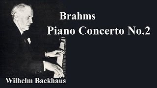 ブラームス ピアノ協奏曲 第２番 変ロ長調 作品83 バックハウスシューリヒト Brahms Piano Concerto No2 B dur op83 [upl. by Smada]