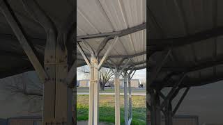 Triple wide connected carports from American Steel Structures [upl. by Torres598]