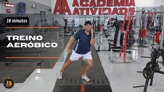 Treino em casa aeróbico  10 minutos [upl. by Arraes412]