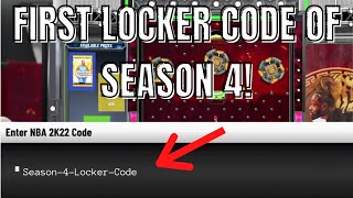 FIRST LOCKER CODE OF SEASON 4 USE IT NOW NBA 2k22 MyTeam Locker Codes [upl. by Mikkanen]