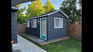 Backyard Studio Tuff Shed  Start to Finish [upl. by Cindee]