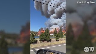 Video  Fire crews battling Mill Fire in Siskiyou County near Weed [upl. by Aserret]