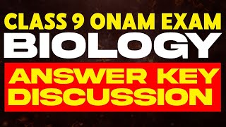 Class 9 Onam Exam Biology  Answer Key Discussion  Eduport [upl. by Euphemie]