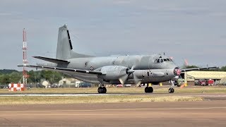 Dassault ATL2 Atlantique 2 French NAVY arrival at RIAT 2018 RAF Fairford AirShow [upl. by Alodee738]