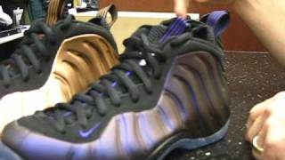 Nike Air Foamposite One Eggplant amp Copper at Street Gear Hempstead NY [upl. by Llenet553]