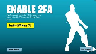 HOW TO ENABLE 2FA in FORTNITE CHAPTER 5 SEASON 3 Enable 2FA NOW [upl. by Htepsle]