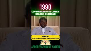 KALONJI OLUSEGUN CONFOUNDER NCOBRA afrodescendantorg reparations [upl. by Eemyaj]