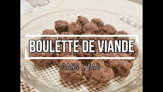 Boulette de viande dans leau [upl. by Mima]