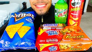 ASMR EATING JUNK FOOD MUKBANG JERRY INTENSE CRUNCHY FOODS SOUNDS NO TALKING [upl. by Avot]