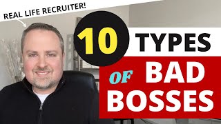 Bad Bosses You May Encounter  10 Common Types [upl. by Westfahl]