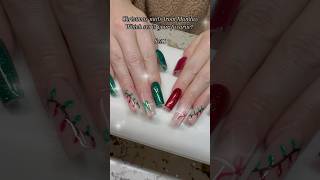 Christmas Nails kellysbougienails aznails nails christmasnails winternails chrismasnailinspo [upl. by Cardinal]