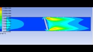 Flow through Butterfly Valve throttle [upl. by Ahsennod]