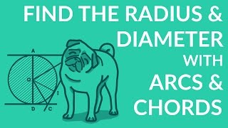 ʕ•ᴥ•ʔ Arcs and Chords easily find the Radius and Diameter of a Circle [upl. by Igig725]