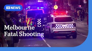 Man shot dead in North Melbourne  ABC News [upl. by Yemerej92]