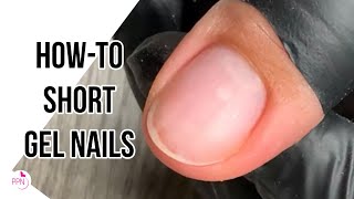 How To Apply Gel On Short Nails [upl. by Minna]