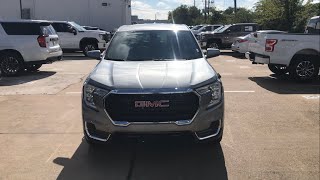 New 2024 GMC Terrain SLE FWD sterling metallic with jet black interior review [upl. by Rodi326]