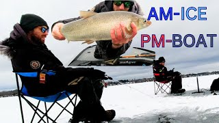 Fishing Lake Couchiching amp Simcoe Jan 8th 2024 [upl. by Alverta53]