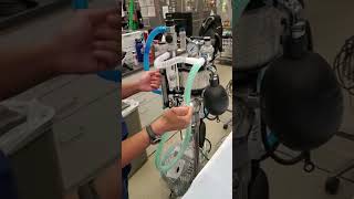 Leak Test Anesthesia Machine vetmed vettech vetmedicine [upl. by Navetse]