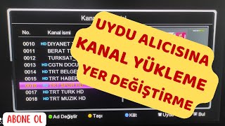 HD Uydu Alıcı Manüel Kanal Yükleme  TKGS Kanal Güncelleme Ve Taşıma 20242025 [upl. by Justine]