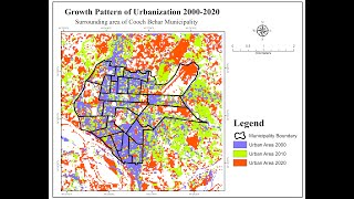 Urban Sprawl Map in ArcGIS  Urban Growth Map  ArcGIS  GIS [upl. by Arahas]