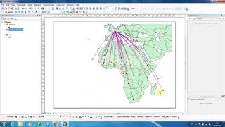 Créer une carte de flux dans ArcGIS [upl. by Pinter]