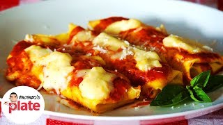 BEST CANNELLONI RECIPE  Italian Ricotta and Spinach Cannelloni Pasta [upl. by Boiney]