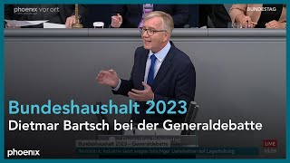 Dietmar Bartsch bei der Generaldebatte zum Bundeshaushalt 2023 am 231122 [upl. by Sucramad]